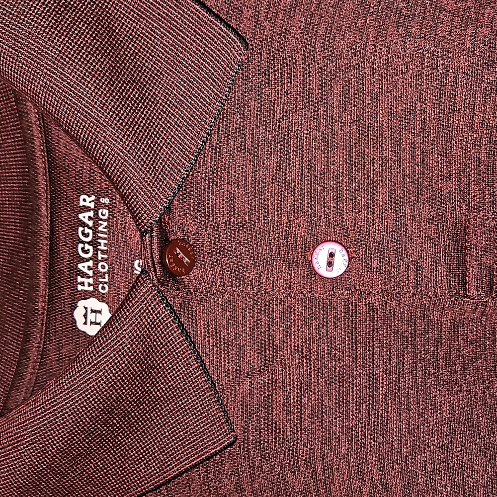 Men's Haggar Clothing Co 2-Button Polo Shirt